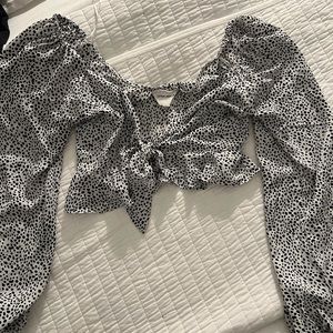 Cotton Candy LA Tie Front Top